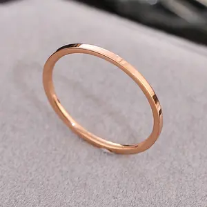 Women’s Titanium Steel Thin Ring | Couple-Matching Trendy Tail Ring Accessory