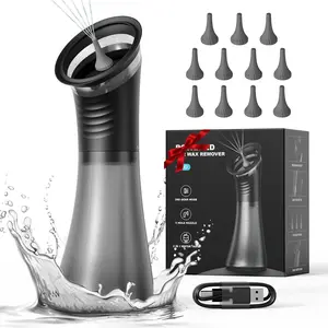 Claritycare 2-In-1 Ear Wax Removal Kit, Rechargeable Water Spray, 4 Adjustable Pressures, Safe Irrigation System for Painless Cleaning