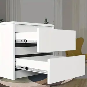 2pcs Noiseless Drawer Slides, Full Extension Ball Bearing, Fits Most Side Mount Drawer Systems 8 to 20 Inch