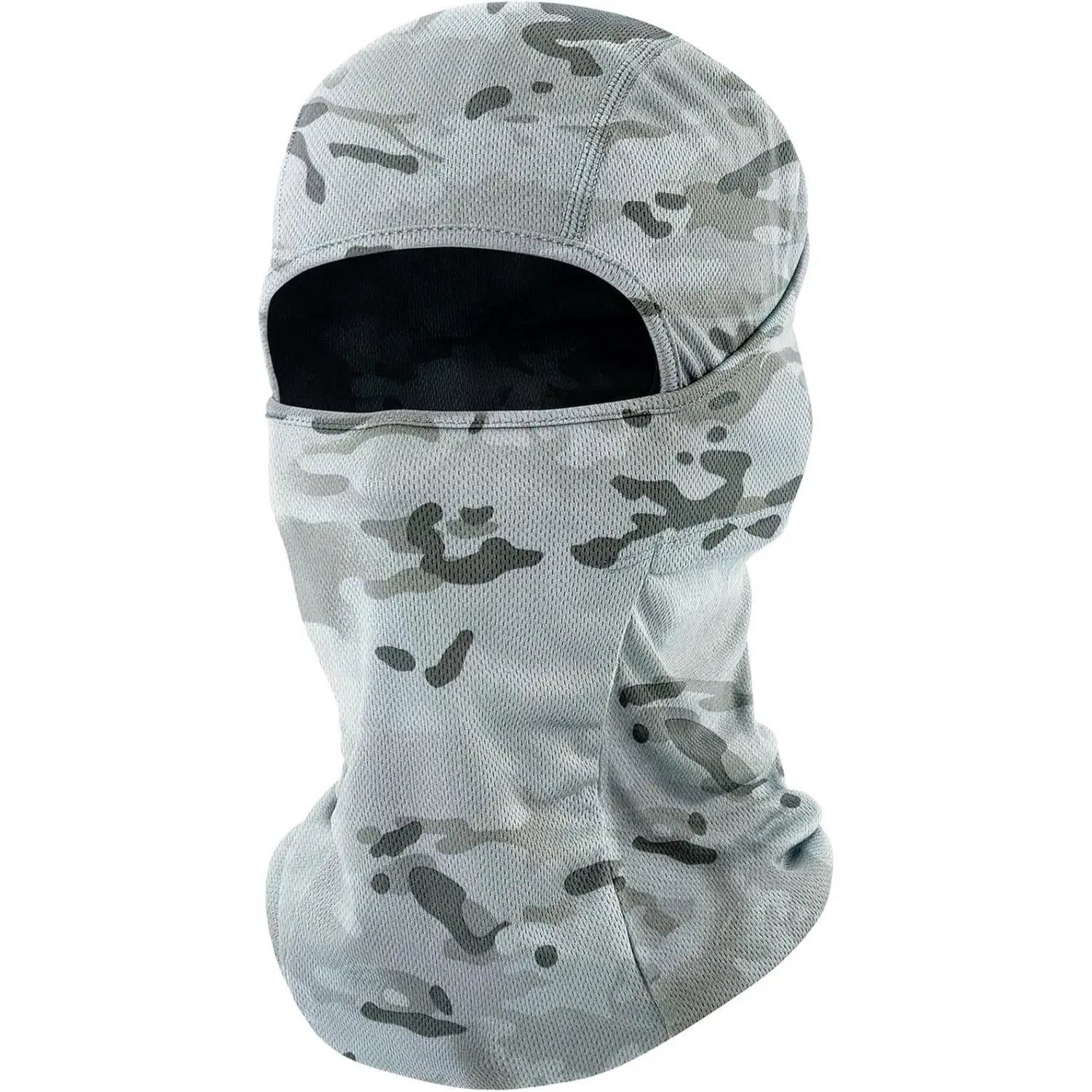 Shiesty Full Face Balaclava Mask for Adults, Windproof Fabric Outdoor Sports Mask, Breathable Neck Gaiter with Adjustable Strap, UV-Protective, Chilly Temperature Protection, All Seasons, Biking, One Size, Airflow