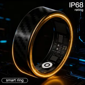 The Smart Ring That Lives with You: Track Heart Rate, Sleep, Calories & BP 24/7. IP68 Waterproof for Gym & Life. Bluetooth Photo Remote. The Perfect Wearable Gift for Her.Smart Ring with Heart Rate & Sleep Monitor  24/7 Health & Fitness Tracker Wireless