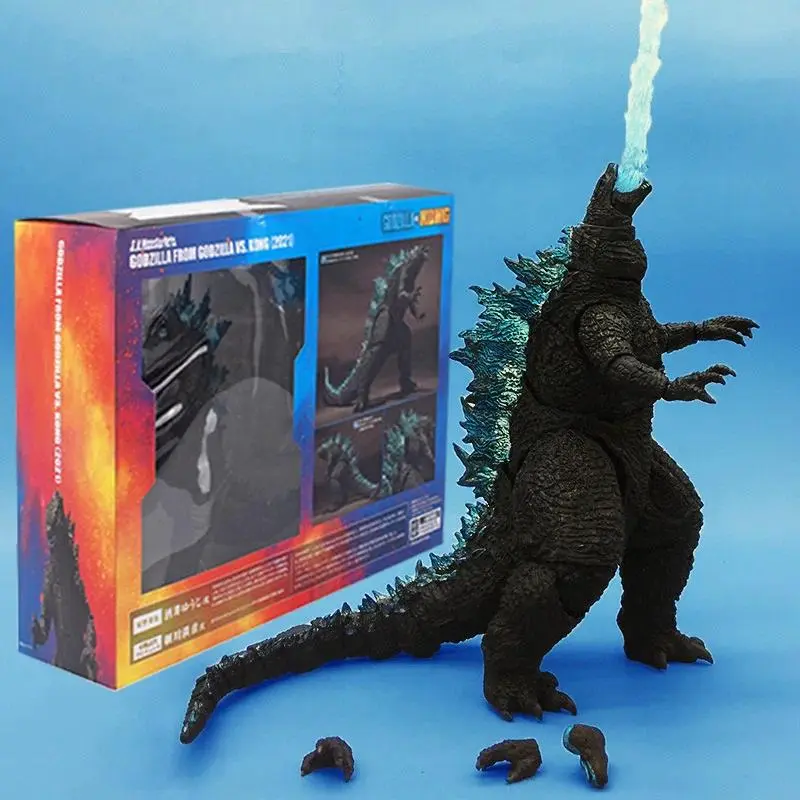 3 types Movie Godzilla Vs. King Kong Movable Model Figure Toy Neca Movie Shm Monster Nuclear Energy Gifts
