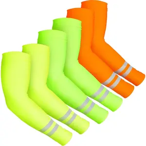 6 Pairs UV Sun Protection Arm Sleeves Cooling Compression Arm Sleeves for Women Men Golf Outdoor Sports