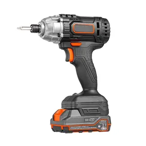 VEVOR Impact Driver, 1/4 Inch, 2800 RPM Max Speed, 20 V Powerful Motor, Electric Cordless Impact Driver Kit with Battery and Charger, 10 Bits, LED Work Light, for Furniture, Electrical, Home Repairs
