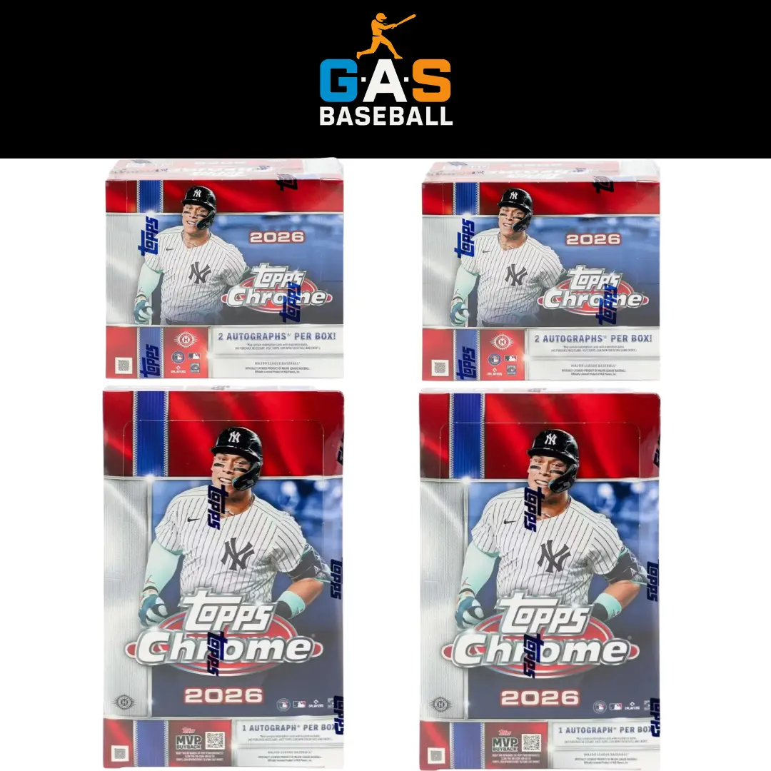 Break 6826 4-Box 2x 2026 Topps Chrome Jumbo; 2x 2026 Topps Chrome Hobby