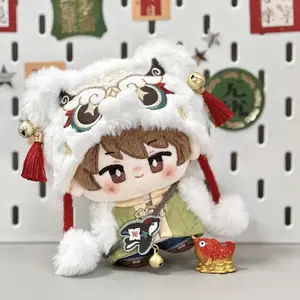 Original Tiger Rabbit New Year Suit For 10cm Doll Toy Costume Clothes Cosplay Gift Cute H