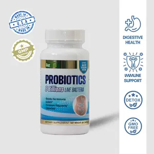 Probiotics 8 billion live bacteria - 60 pills - Digestion Support - GuzHealth