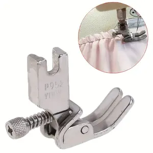 P952 Industrial Sewing Presser Foot, Adjustable Closing Wrinkled Fold Foot, Durable Design for Professional Use, Ideal for Tailors & Crafters