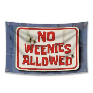 Tapestry  No Weenies Allowed Flag 3x5 Feet Tapestries