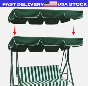Swing Top Cover Canopy 300D Replacement Garden Patio Outdoor 66x45 75x52 77"x43"