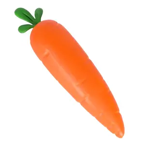2pcs Carrot Squishy Stress Relief Toy – Soft Stretchy Squeeze Sensory Fidget Toy for Kids & Adults, Fun Desk Toy for Relaxation