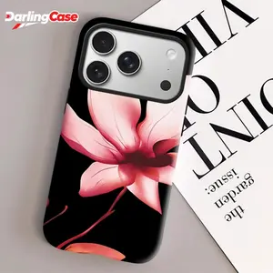 DarlingCase Shockproof Floral iPhone Case for iPhone 11 12 13 14 15 16 17 Series (Pro / Pro Max / Plus), 3-Layer Protection Slim Case with Raised Camera Bezel, Cute Aesthetic Protective Cover for Women