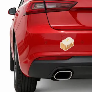 Cute Lemon Pound Cake Sticker | Kiss-Cut Vinyl Sticker, Bakery Aesthetic