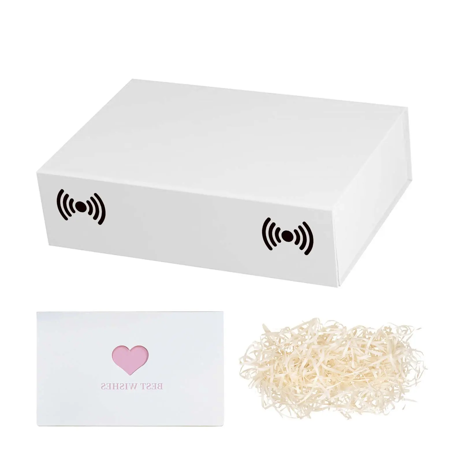 White Gift Box with Lids,10.7'x7'x2.8' for Christmas, Birthdays, Baby Showers, Weddings, Graduation, or Any Occasion