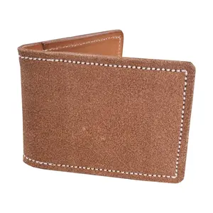Coolhorse Leather Bifold Rough Out Money Clip Wallet