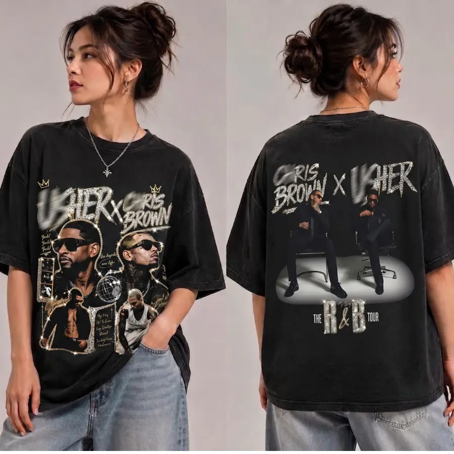 [FREE SHIP] Raymond & Brown V6 The R&B Tour Date 2026 T-Shirt, R&B Music Duo Graphic Tee, Urban Hip Hop Soul Streetwear Shirt, Concert Tour Merch, Gift for R&B Fans