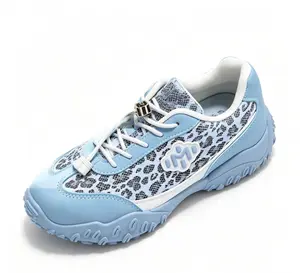 Viral TikTok Leopard Print Chunky Dad Shoes - Y2K Trend Non-Slip Thick Sole Sneakers for Gen Z Women 2026 fur slides Casual Athletic Training Runner Runner Running Trainer Footwear wide feet heels