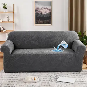 Leaf Pattern Sofa Cover, Waterproof Anti-Dirty Full Coverage Non-Slip Dustproof, Universal Fit for 1 to 4 Seater Sofas, Pet Scratch Protection