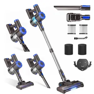 Nw 4Lbs Cordless Vacuum Cleaner, 40KPa Stick Vacuum with LED Light, Anti-Tangle Brushroll, 1.5L Dust Cup, Ideal for Hard Floor Carpet Pet Hair Home Cleaning
