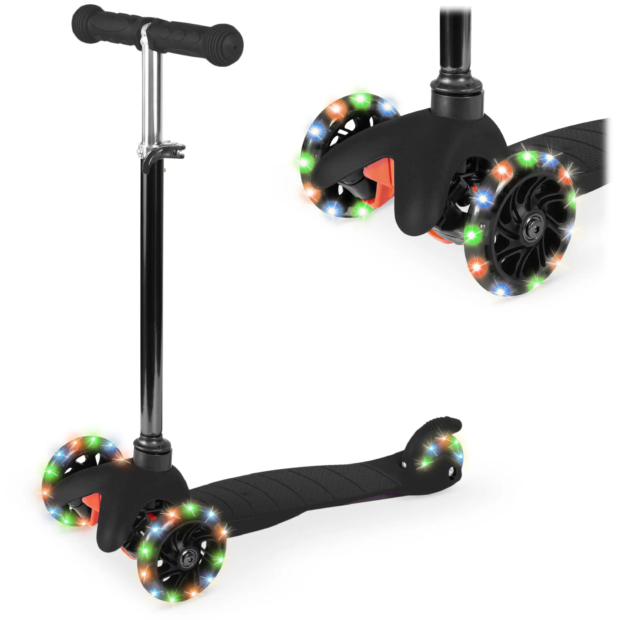 Best Choice Products Kids Mini Kick Scooter Toy w/ Light-Up Wheels and Height Adjustable T-Bar Best Choice Products Kids Mini Kick Scooter Toy w/ Light-Up Wheels and Height Adjustable T-Bar