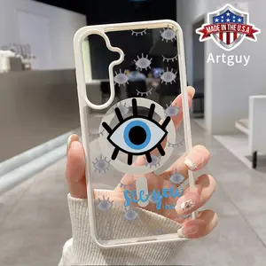 Magnetic Phone Case for Samsung Galaxy S24 Plus S25 Ultra S23 FE Ultra S22+ Blue Eyes Pattern TPU Durable Shockproof Anti-Scratch Stylish Smartphone Cover