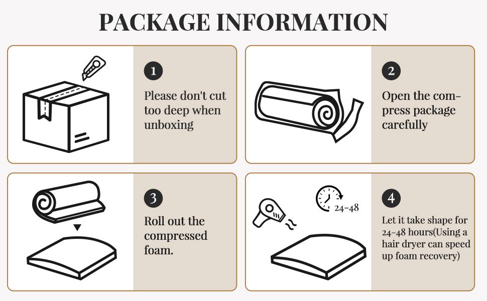 Couch Cushion Support for Sagging Seat, 22"x22"x2.4" 40D High Density Curved Foam Sofa Cushion Support, Under-Cushion Sag Repair,Grey Set of 3/2/1