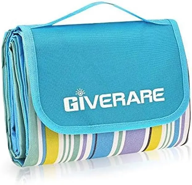 XL Sandfree Waterproof Oxford Picnic Blanket - Quick-Drying Portable Outdoor Mat for Family Camping, Travel, Hiking