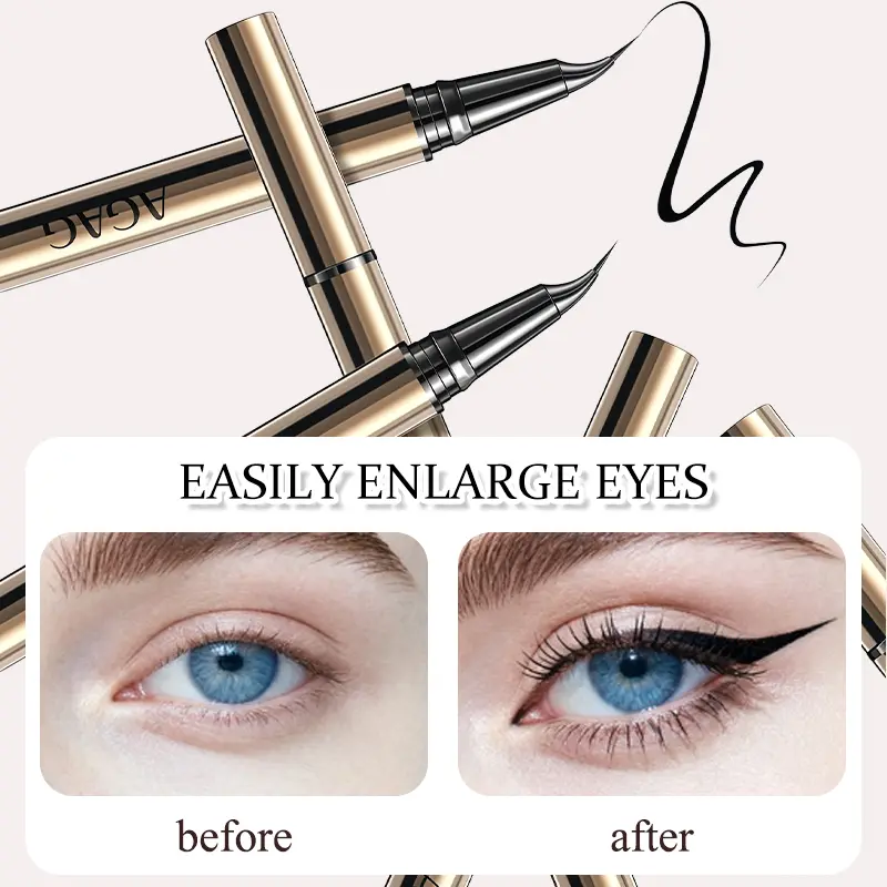 AGAG Curved Eyebrow Pen - Brow Pencil Alternative, Waterproof Microblading Marker with Flexible Angled Tip, Brow Styling Tool for All Skin Types, Glide On Silky Application, Fine Natural Look Strokes, Beginner-Friendly Makeup