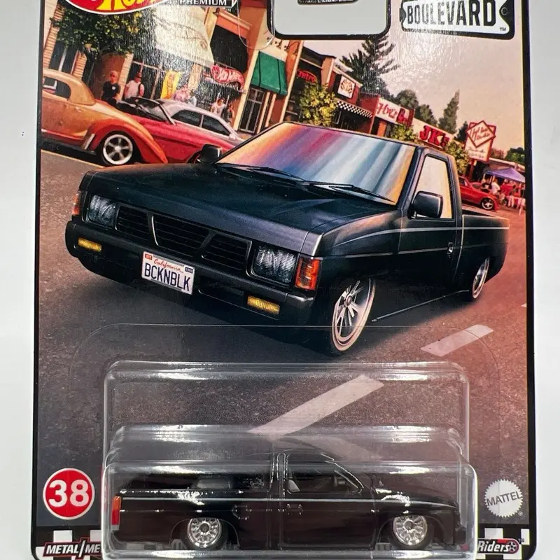 Hot Wheels Nissan Hardbody D21 Bluebird Black Die-Cast Toy Car, Collectible Model Cars with Detailed Design, Durable for Classic Vehicle Fans