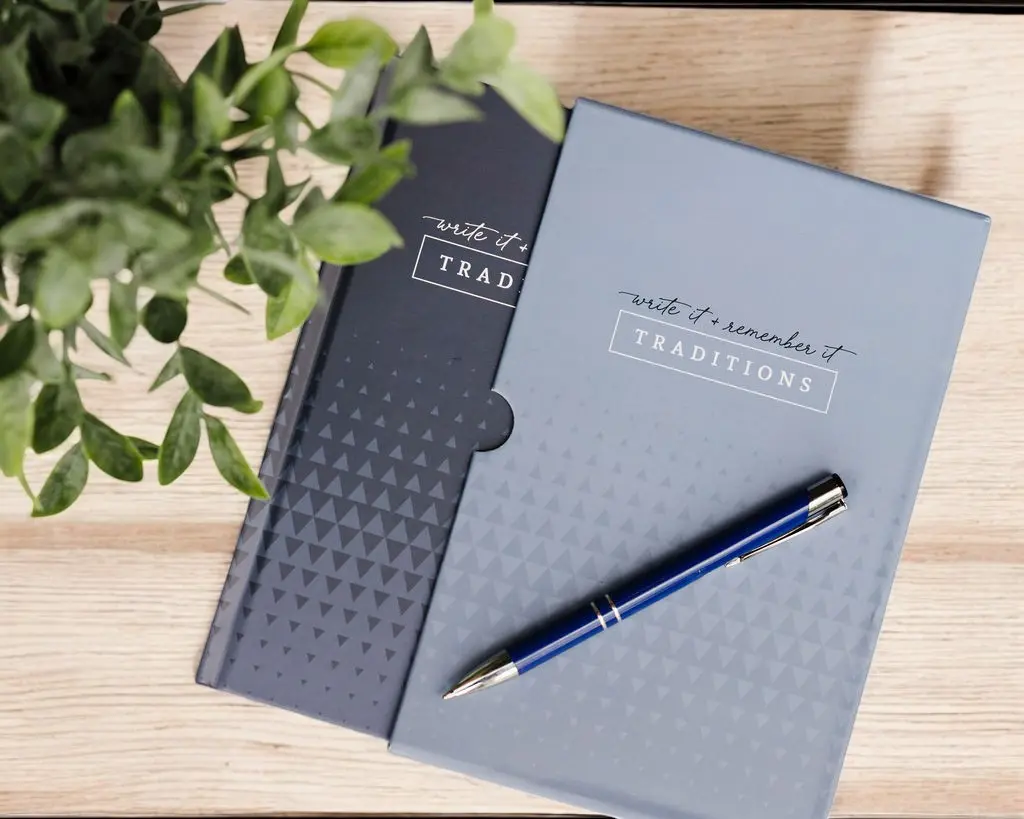 Family Traditions Book, Perpetual Calendar, Keepsake Notebook,  Memory Keeper, Holiday Planner, Birthday Journal