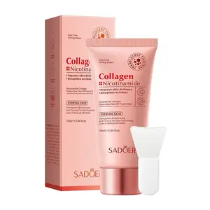 (3PCS) Collagen & Niacinamide Peel-Off Face Masks for Daily or Night Care — Firming & Hydrating Masks for Wrinkle Smoothing, Korean Face Masks, Facial Mask Set for All Skin Types, 2.64 oz
