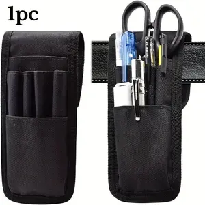 Adjustable Waist Belt Pencil Case, Durable Fabric Multi-Layer Design, Detachable Pen Holder, Office School Supplies, Office Stationery Supplies, Office School Outdoor Edc Storage