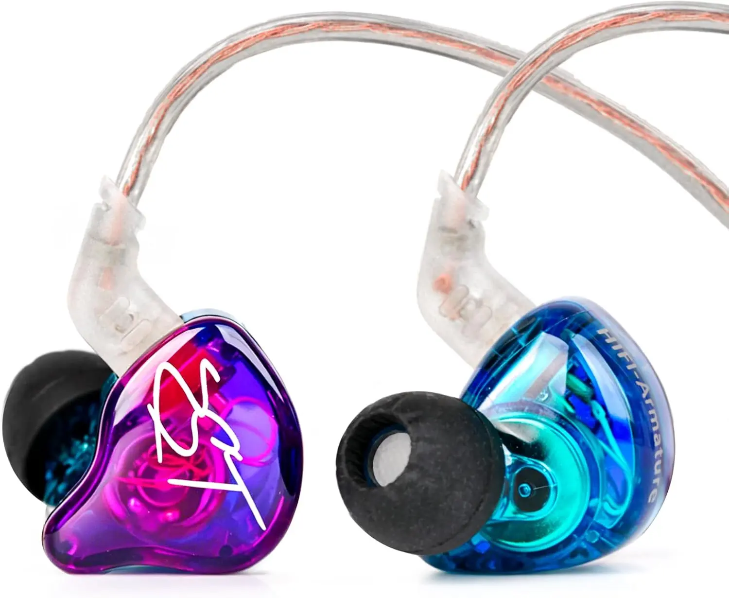 YINYOO KZ-ZST Colorful Hybrid Banlance Armature with Dynamic In-ear Earphone 1BA+1DD Hifi Headset KZ in ear Monitor Headphone Wired Earbuds IEM Earphone Gaming Ear buds (Colorful/zst with Microphones)