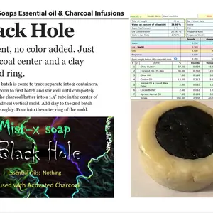 Black Hole: 100% premium homemade soap! 14 oz. No fragrances or colors. Cold process + Charcoal melt & pour soap Fragrance Free Fragrance Free Fragrance Free Fragrance Free Fragrance Free Fragrance Free