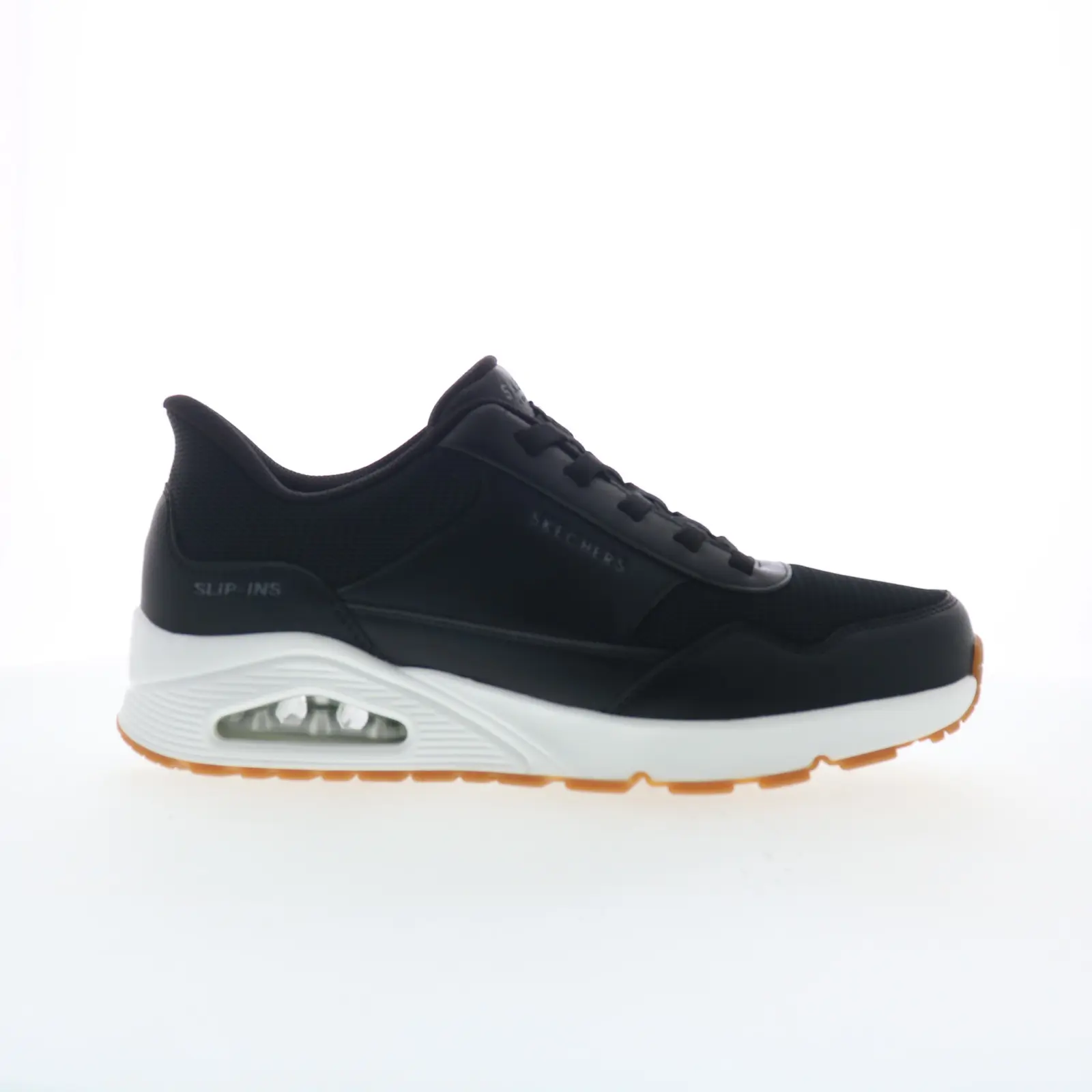 Skechers Slip-Ins: Uno - Banksia Mens Black Lifestyle Sneakers Shoes