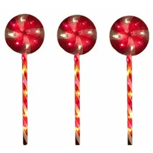 212 MAIN Inliten Candy Path Markers, 3-Piece Decor Ornaments for DIY Scrapbooking, Stamping, and Decoration