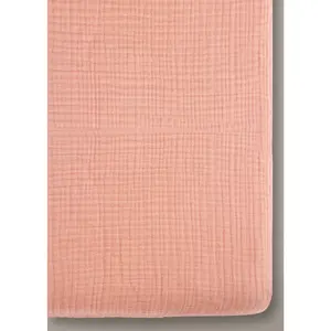 Rosette Pink - Premium Muslin Crib Sheet