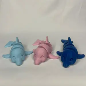 Articulated Dolphin 3D Printed Figurine