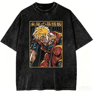 Son Gohan Graphic Tee, Anime Shirt,Vintage T-Shirt,Unisex Cotton CrewneckT-Shirt Menswear Womenswear Underwear Streetwear Top Summer Round Neck