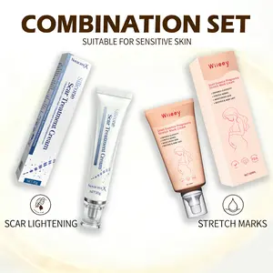 2-in-1 Scar & Stretch Mark Repair Set: Medical-Grade Silicone Scar Gel + Snail Essence Stretch Mark Cream, Safe for Mother & Baby