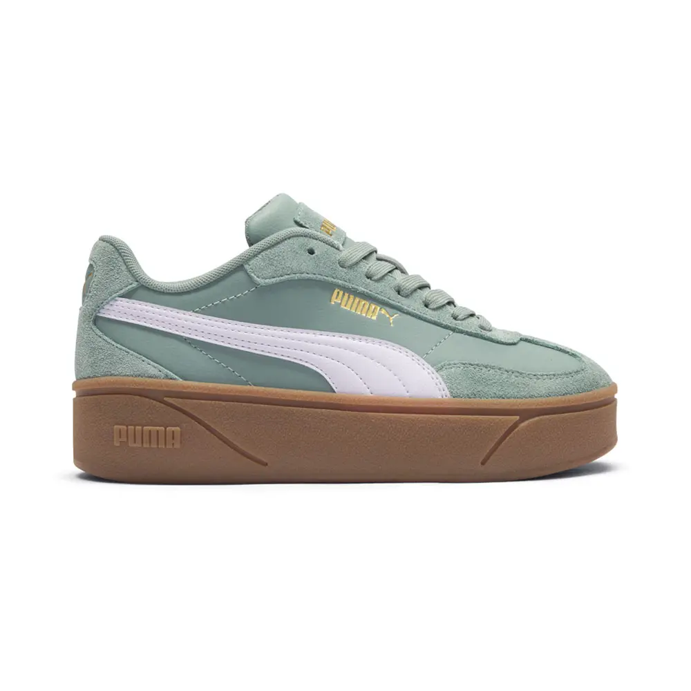 PUMA Womens Club Ii Era Platform Sneakers Shoes Casual - Green