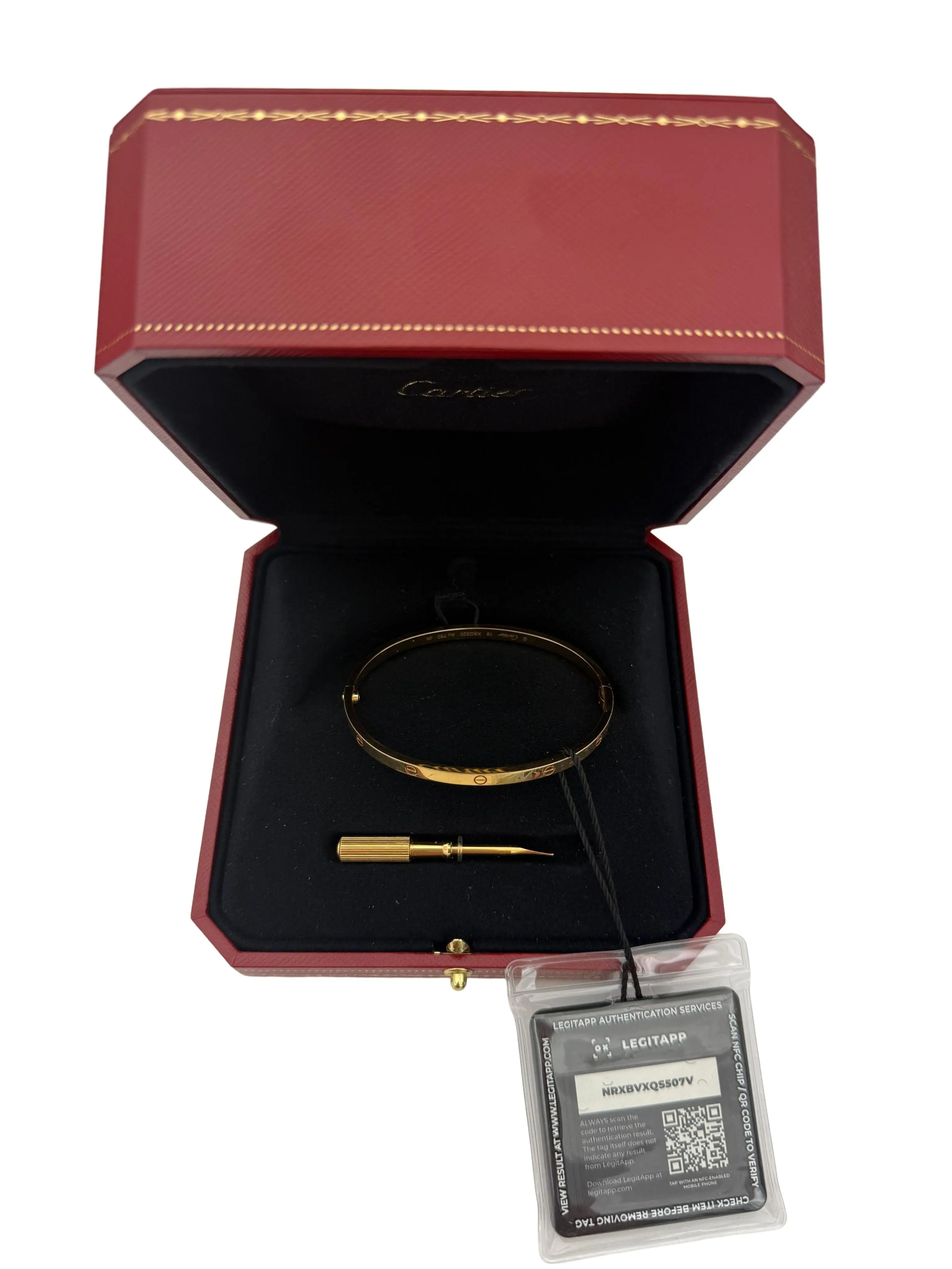 Pre-owned Cartier LOVE bracelet 6 Diamonds Size 16