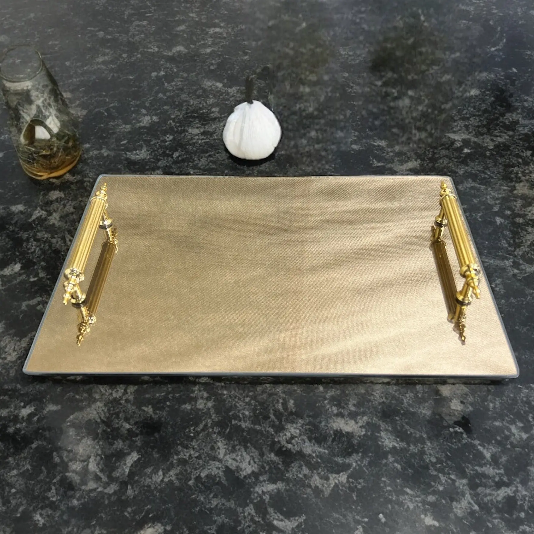 Glass Mirror Serving Tray Glass Mirror Serving Tray
