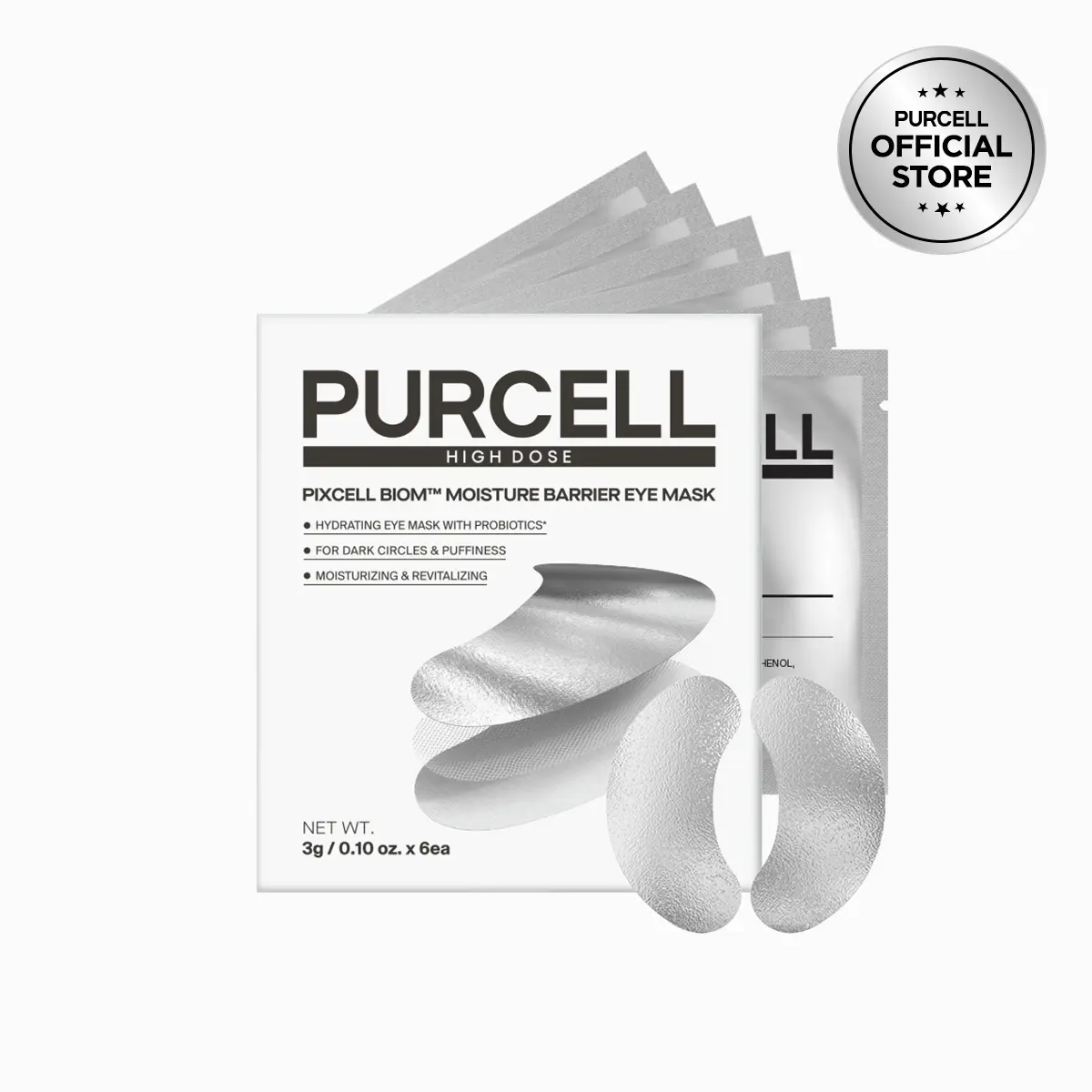 PURCELL Pixcell Biom Moisture Barrier eye mask(6 pairs, 0.10oz)