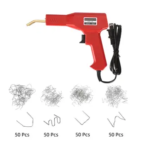 Car Plastic Welder Vehicle Bumper Repair Gun Kit 200PCS 4 Types Portable Hot Welding Staplers Universal for SUV RV Truck