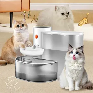 Pet Intelligent Water Dispenser Rechargeable Cat Water Dispenser with 2000mAh Lithium Battery 3L Large Purification Capacity
