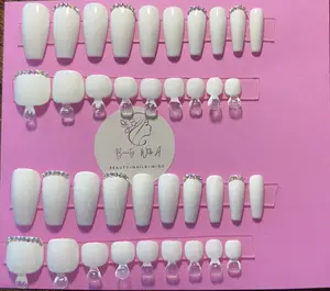 Icey White Toe and Nail Set