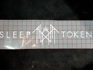 Sleep Token Symbol Vinyl Window Decal Heavy Metal Alternative Metal Goth Handmade in USA Easy Install Long Lasting Water & UV Resistant