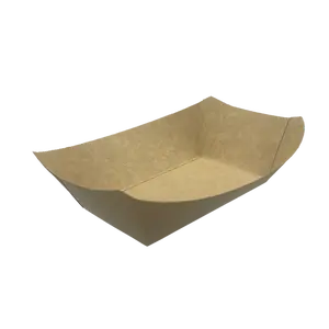 1LB Kraft Paper Food Tray - 1000 pieces/case