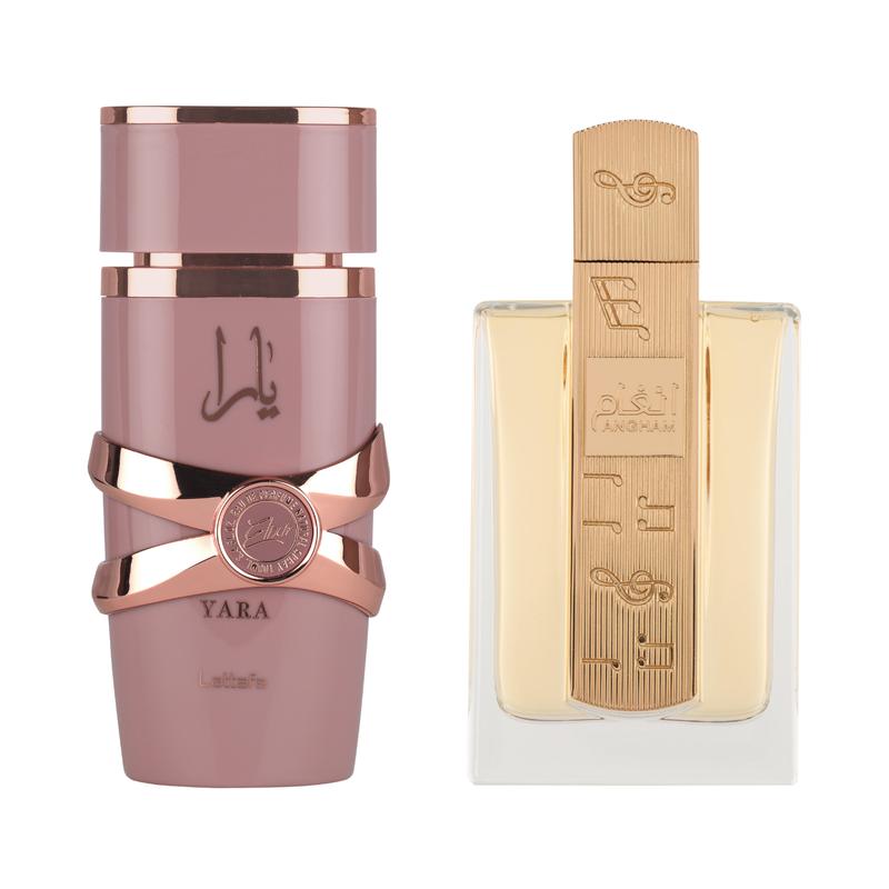 Lattafa Yara Elixir + Angham EDP 100ml Spray Bundle